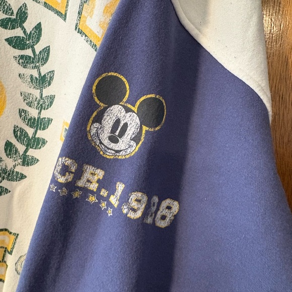 H&M Disney Mickey Mouse Oversized Sweatshirt Small Colorblock Graphic - Picture 6 of 10